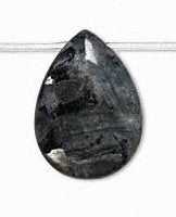 1, 25x18mm Blue Labradorite Flat Teardrop Bead