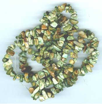 34 Inch Strand Rhyolite Chip Beads