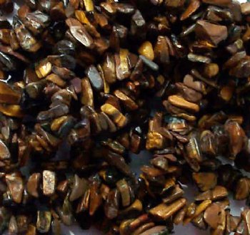 36 inch strand of Tiger Eye Chips