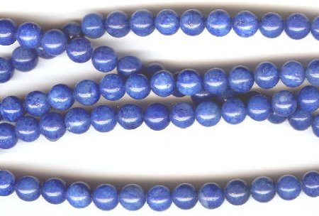 16 inch strand of 6mm Round Blue Aventurine