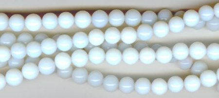 16 inch strand of 6mm Round Synthetic Sea Opal