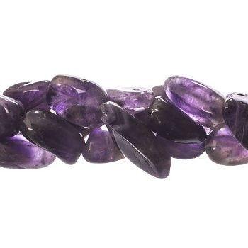 8 inch strand of 14x10mm Tumbled Amethyst Nugget Beads