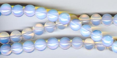 16 inch strand of 8mm Round Synthetic Sea Opal