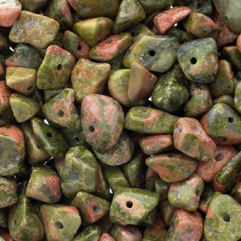 25 grams of Loose Unakite Chips