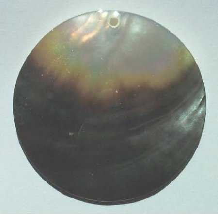 1 55mm Round Shell Pendant