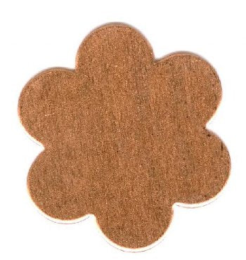 1 22mm Copper Flower Stamping Blank