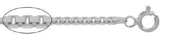 16 inch 0.8mm Sterling Silver Box Chain