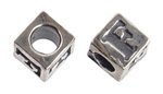 Sterling Silver Alphabet Bead Letter F