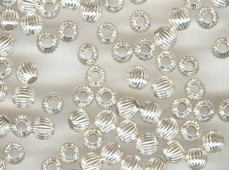 SS2451 25 4mm Round Pleated Sterling