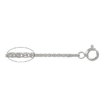 20 inch 1mm Sterling Silver Spiga Chain