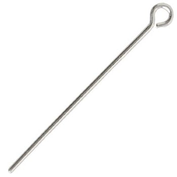 SS2908 20, 25mm 21 Gauge Sterling Silver Eyepins