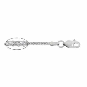 18 inch 1.7mm Sterling Silver Korean Chain