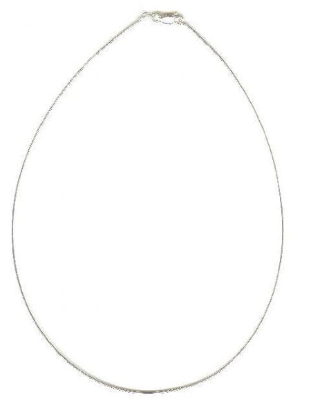 SS35251 16 Inch 1mm Sterling Neckwire with 10mm Lobster Claw Clasp