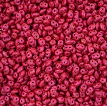 DUO-33402 10 Grams Alucolour Hot Pink 2.5x5mm Superduo Beads