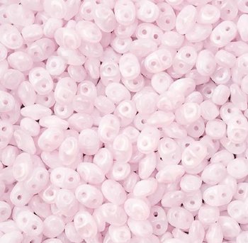 DUO-71200 - 10 Grams Milky Opal Light Pink 2.5x5mm Superduo Beads