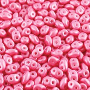DUO24004 - 10 Grams Pearl Shine Light Pink 2.5x5mm Superduo Beads