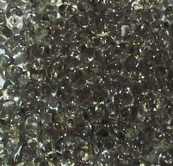 DUO540020 - 10 Grams Transparent Smoke Grey 2.5x5mm Superduo Beads