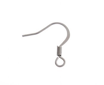 10 Pairs of 16mm Flat Surgical Steel Fish Hook Earrings