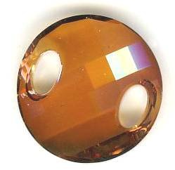 1 18mm Crystal Copper Swarovski Sew On Twist