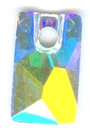 1 9x5mm Swarovski Crystal AB Pendular Lochrose