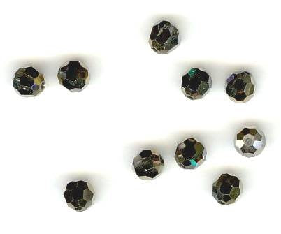 10 4mm Round Swarovski Crystal Dorado 2x