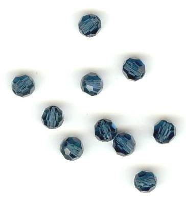 10 4mm Round Swarovski Montana