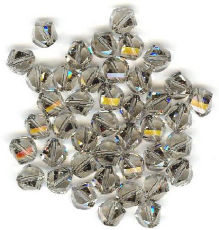 10 6mm Swarovski Black Diamond Helix