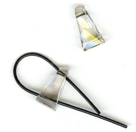 1 13x7mm Swarovski Silver Shade Keystone