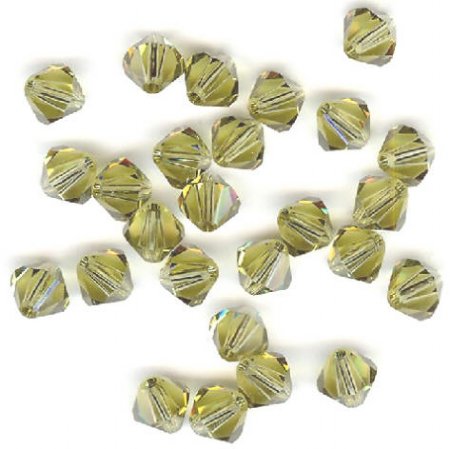 25 Khaki 6mm Bicone Swarovski