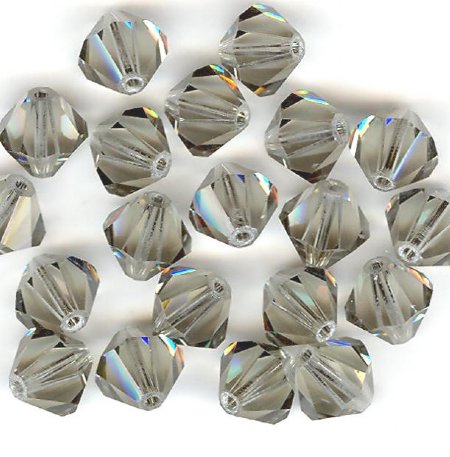 10 8mm Black Diamond Bicone Swarovski