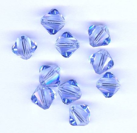 10 8mm Provence Lavender Swarovski Bicone Beads