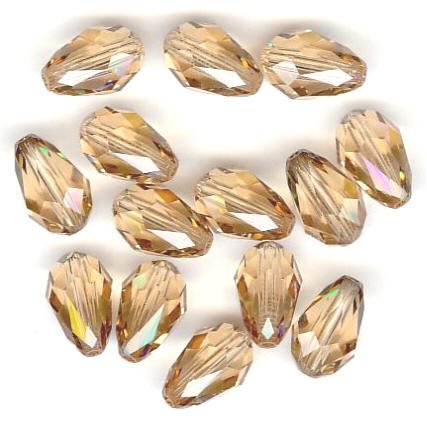 1 9x6mm Light Colorado Topaz Swarovski Teardrop