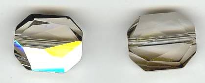 1 12mm Crystal Silver Shade Swarovski Graphic Bead