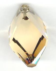 1 22mm Swarovski Golden Shadow Cubist Pendant