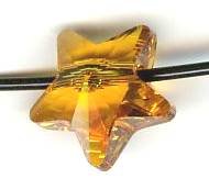 12mm Swarovski Topaz Star Bead