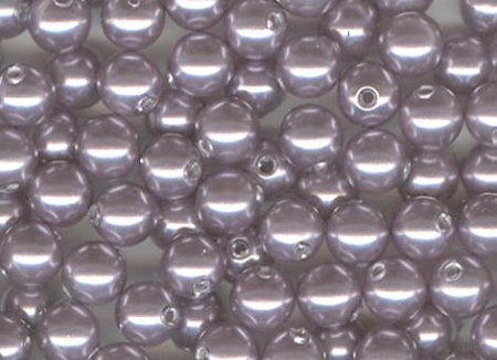 25 4mm Mauve Swarovski Pearls
