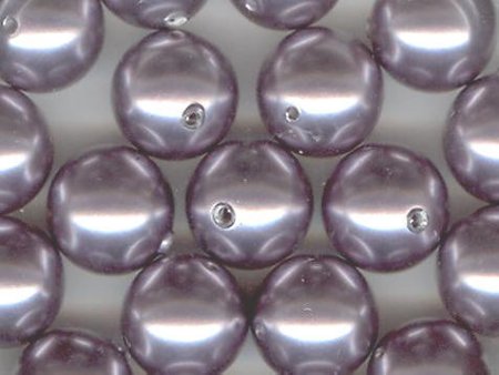 25 8mm Mauve Swarovski Pearls