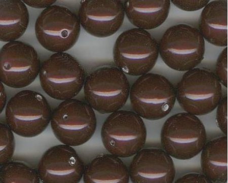 25 8mm Maroon Swarovski Pearls
