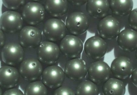 25 8mm Powder Green Swarovski Pearls