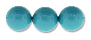 25 8mm Turquoise Swarovski Pearl Beads