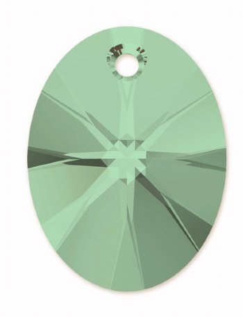 1 12mm Erinite Swarovski Xilion Oval Pendant