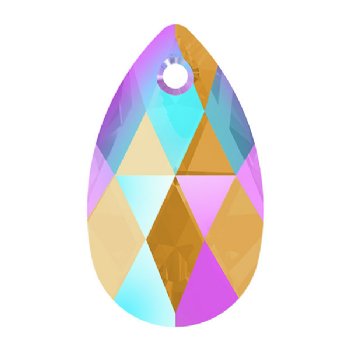 1 16mm Light Colorado Shimmer Swarovski Pear Drop