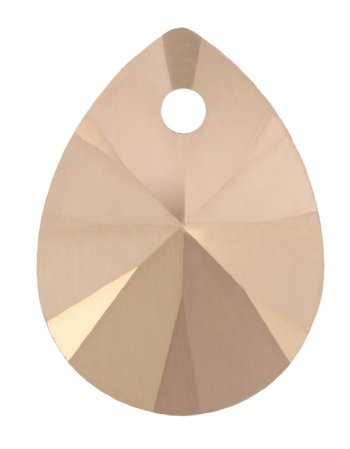 1 10mm Rose Gold 2x Swarovski Mini Pear Drop Pendant