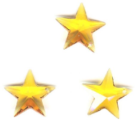 1 20mm Topaz Swarovski Star Pendant