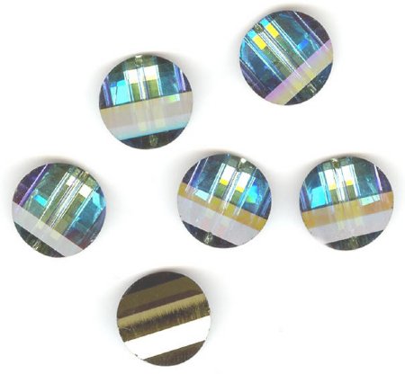 1 12mm Bermuda Blue Vintage Swarovski Pagoda