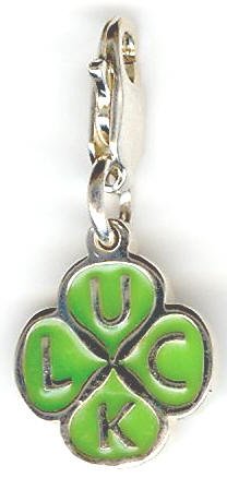 Sterling Silver 15x12mm Luck / Clover Pendant
