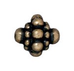 1 8.5mm TierraCast Brass Oxide Pamada Bead