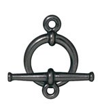 1, 15.5mm TierraCast Black Tapered Toggle