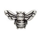 1, 10x16mm Anitque Silver TierraCast Honey Bee Bead