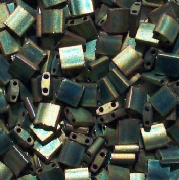 TL2008 5.2 Grams Opaque Matte Metallic Patina Two Hole Miyuki Tila Beads